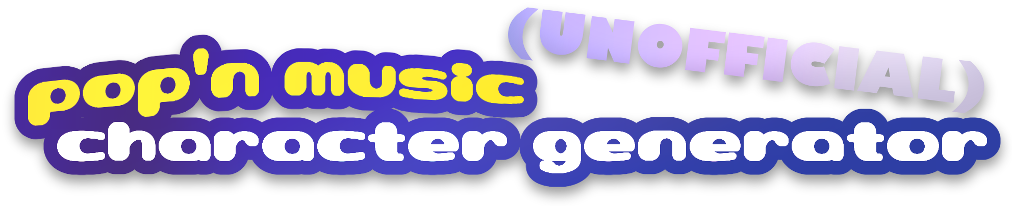 (UNOFFICIAL) Pop'n Music Character Generator